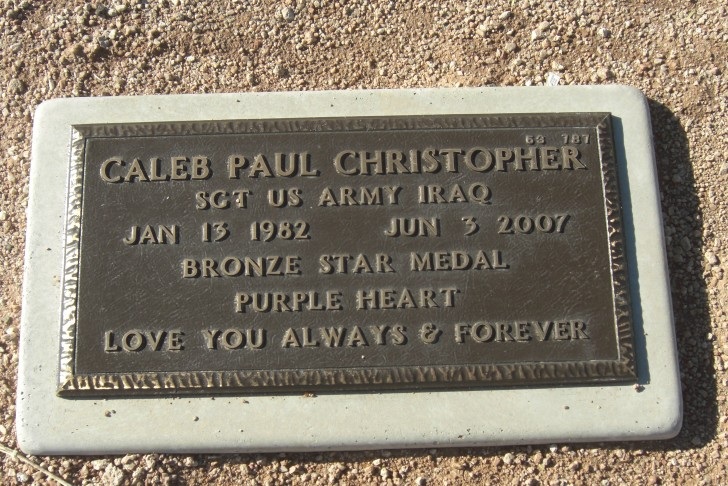 SGT Caleb P. Christopher 4 SGT Caleb P. Christopher 4