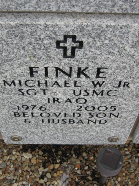 SGT MICHAEL W. FINKE 2 SGT MICHAEL W. FINKE 2