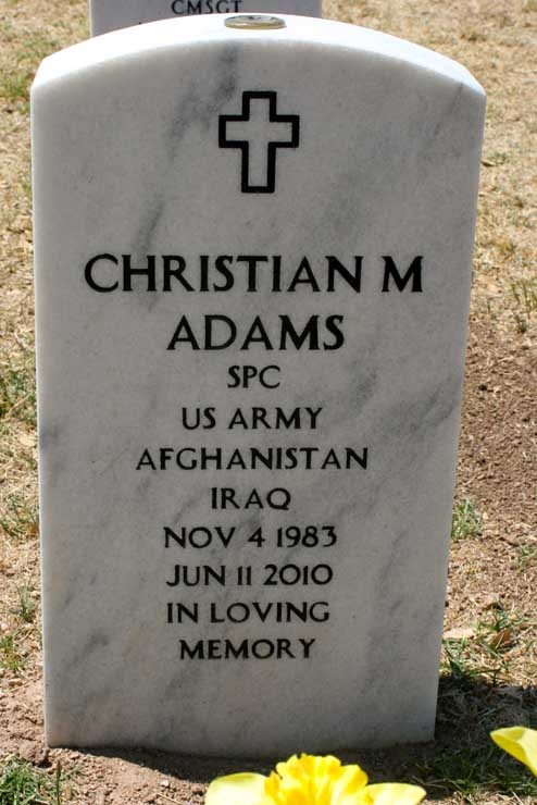 SPC Christian M. Adams SPC Christian M. Adams